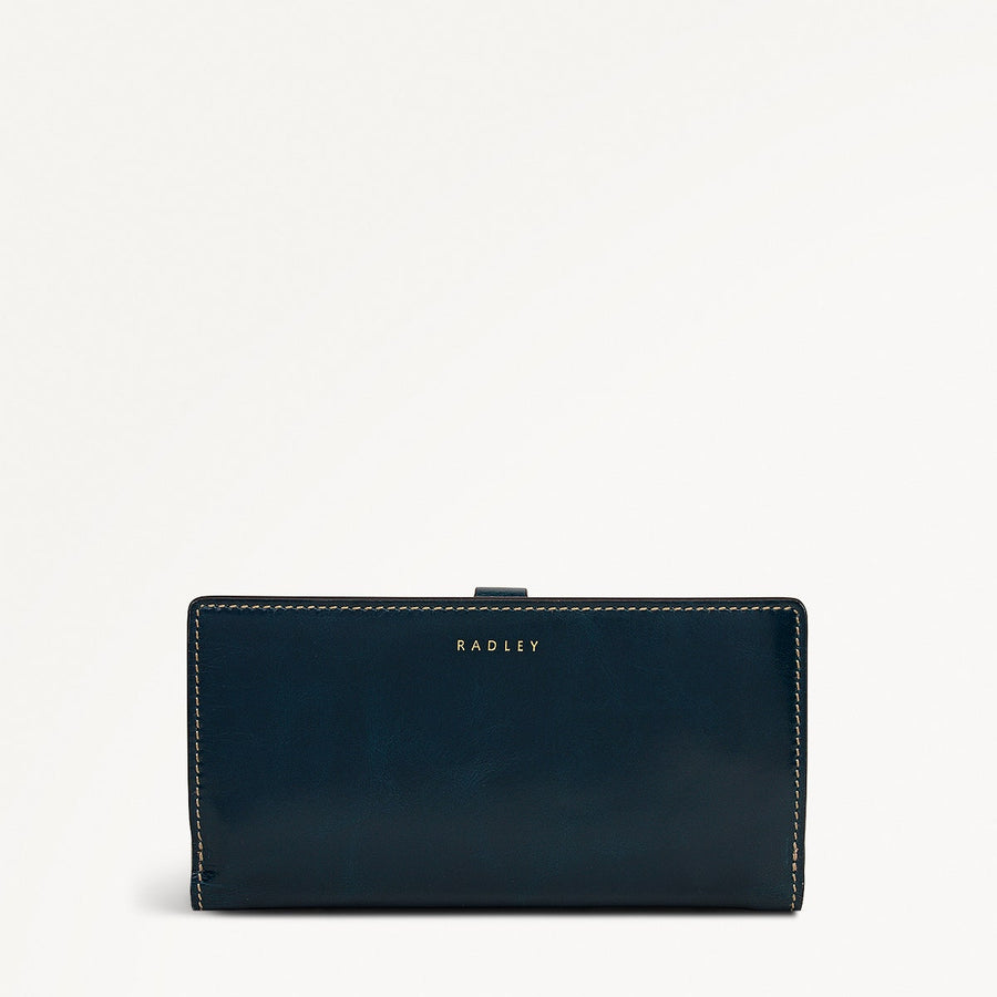 Newick Road Leather Large Bifold Wallet in Teal - 112438