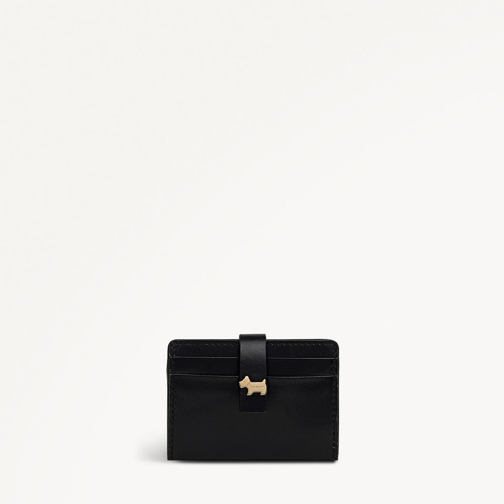 Newick Road Leather Small Card Holder in Black - 112439