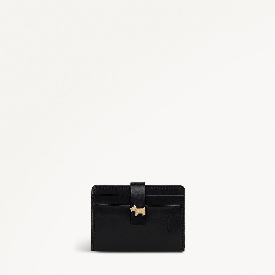 Newick Road Leather Small Card Holder in Black - 112439