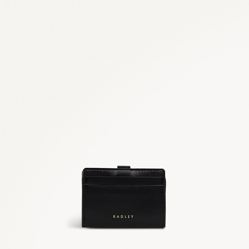 Newick Road Leather Small Card Holder in Black - 112439