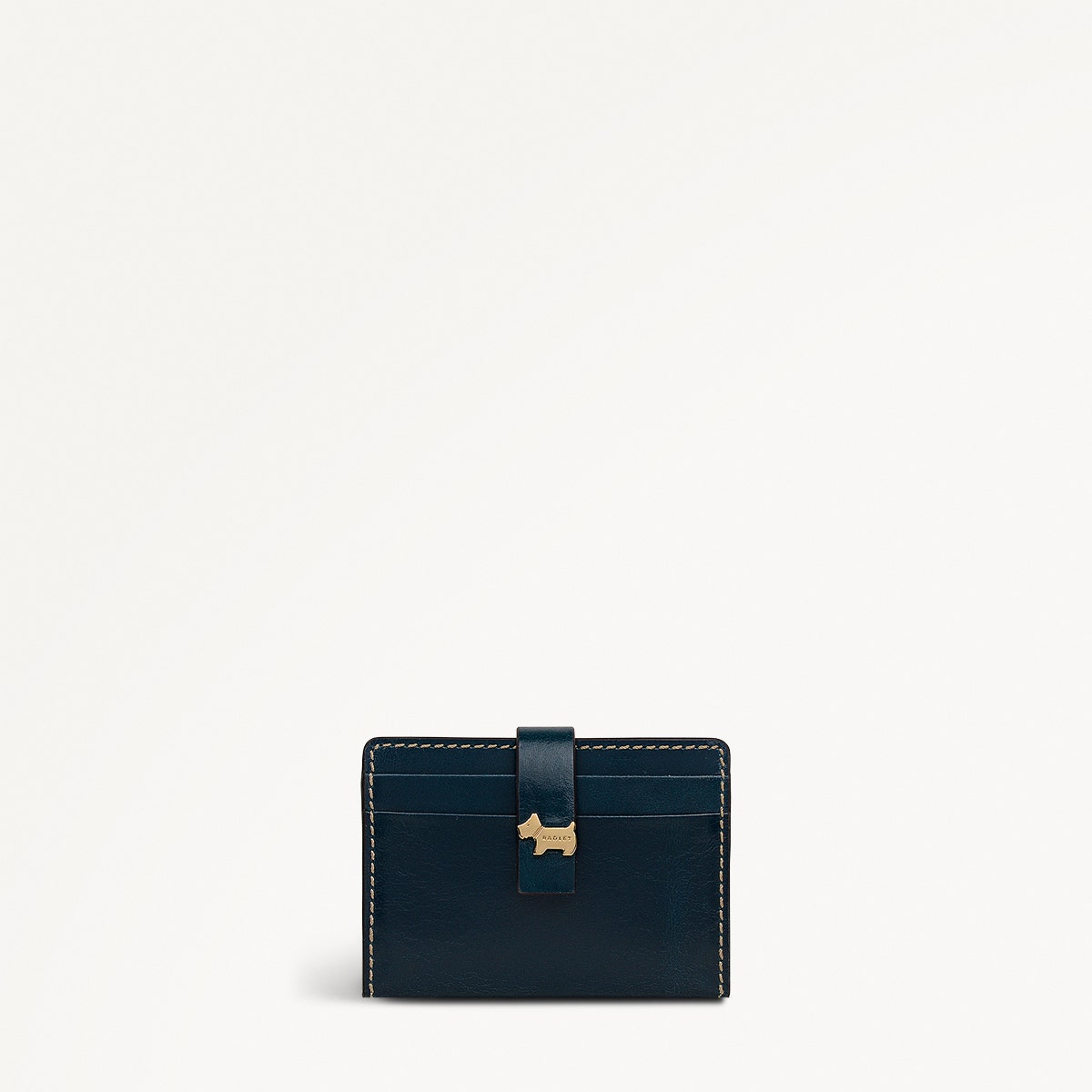 Newick Road Leather Small Card Holder in Teal - 112440