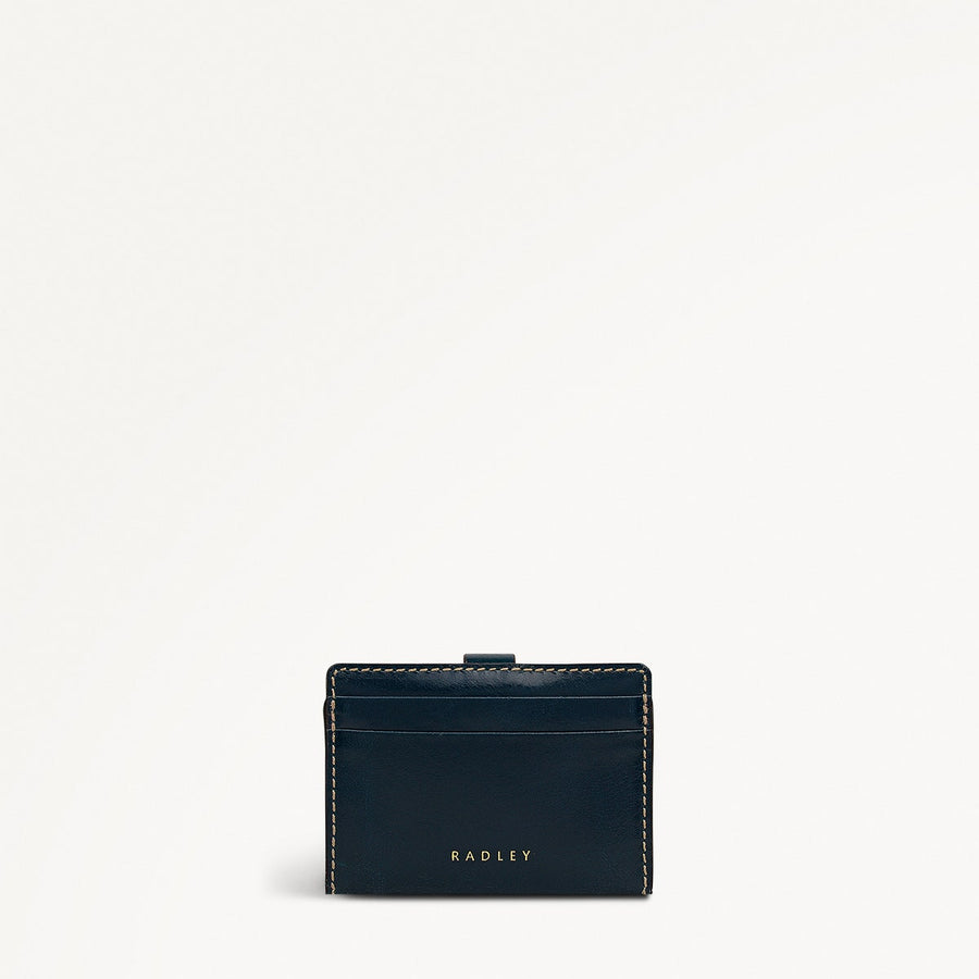 Newick Road Leather Small Card Holder in Teal - 112440