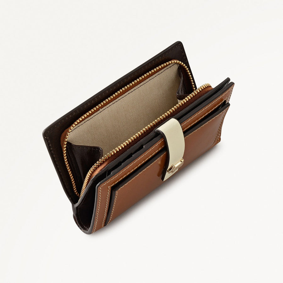Newick Road Leather Medium Bifold Wallet in Toffee - 112441