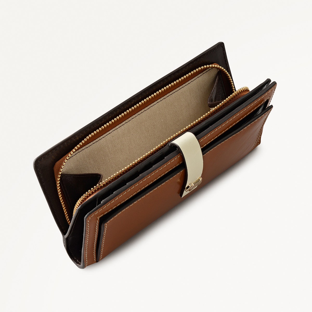 Newick Road Leather Large Bifold Wallet in Toffee - 112442