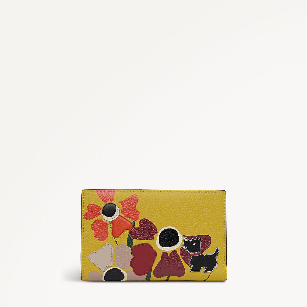 Floribunda Leather Medium Bifold Wallet in Ochre - 112448