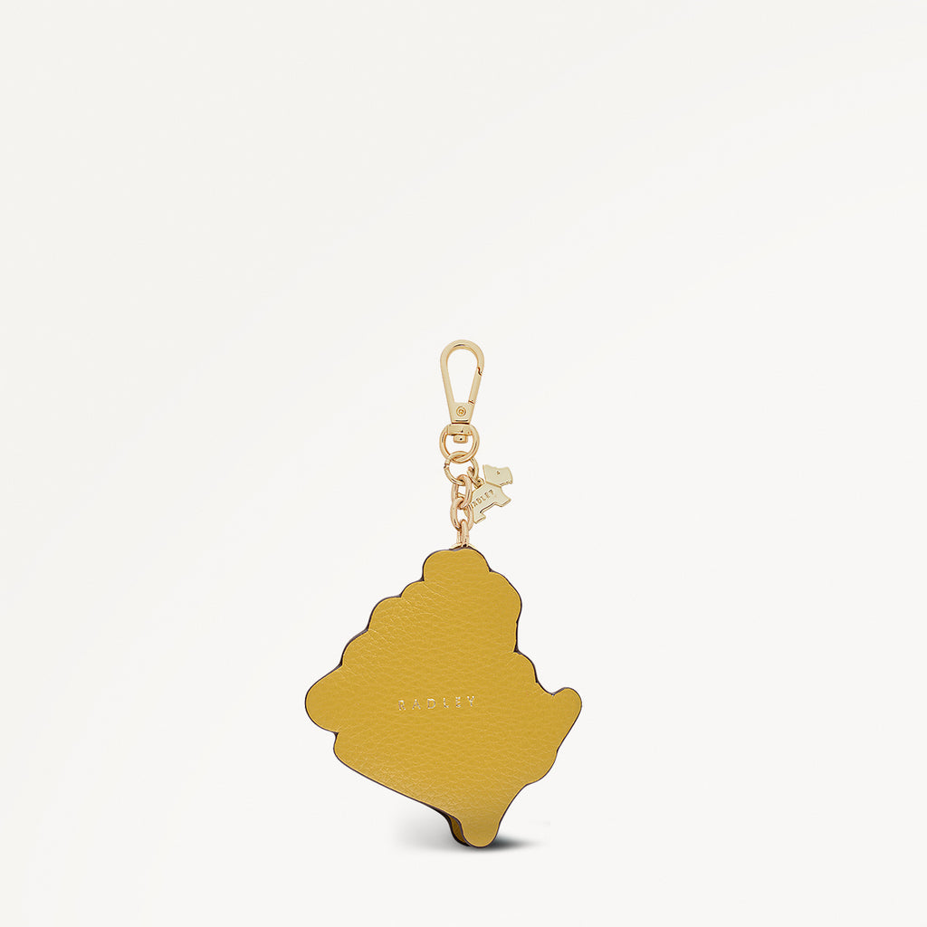 Floribunda Leather Small Coin Purse in Ochre - 112461