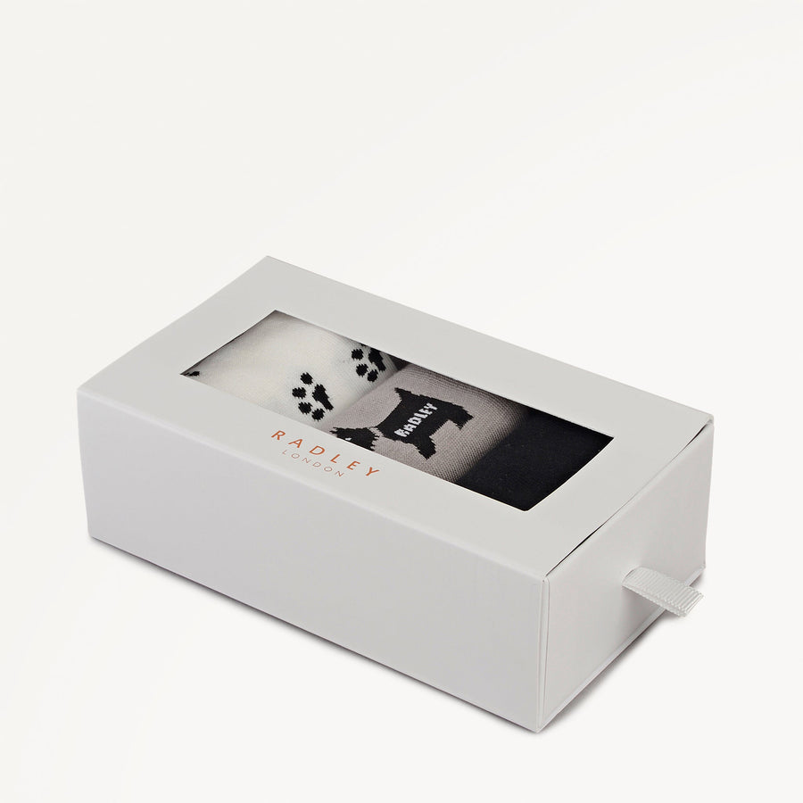 Radley Fabric Sock Set in Ash - 112474