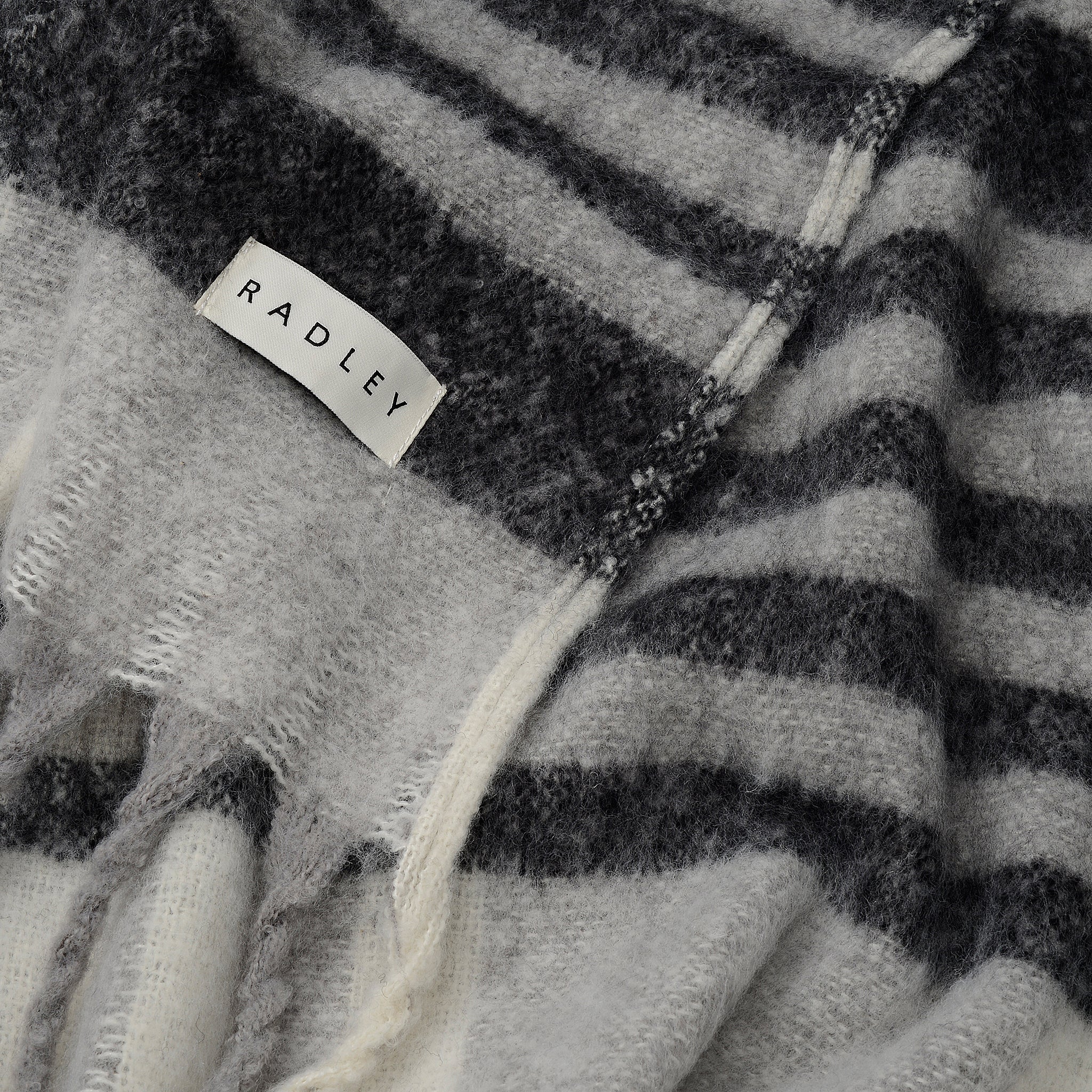 Radley Check Fabric Poncho in Ash - 112493