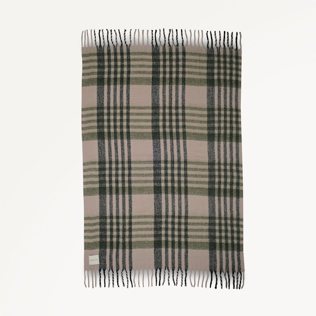 Radley Check Fabric Blanket in Porcini - 112494