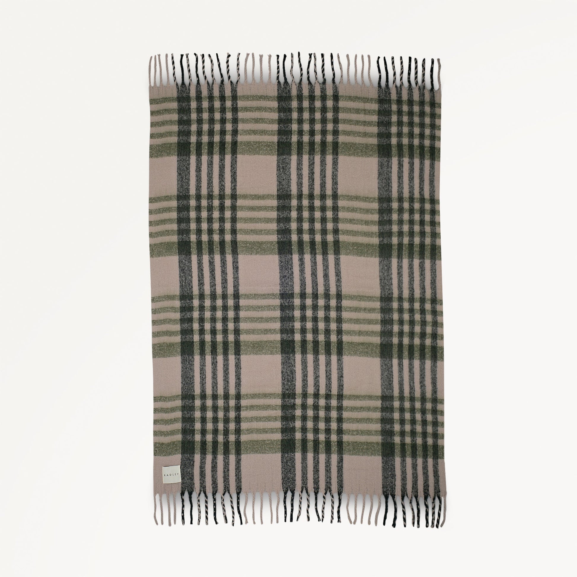 Radley Check Fabric Blanket in Porcini - 112494
