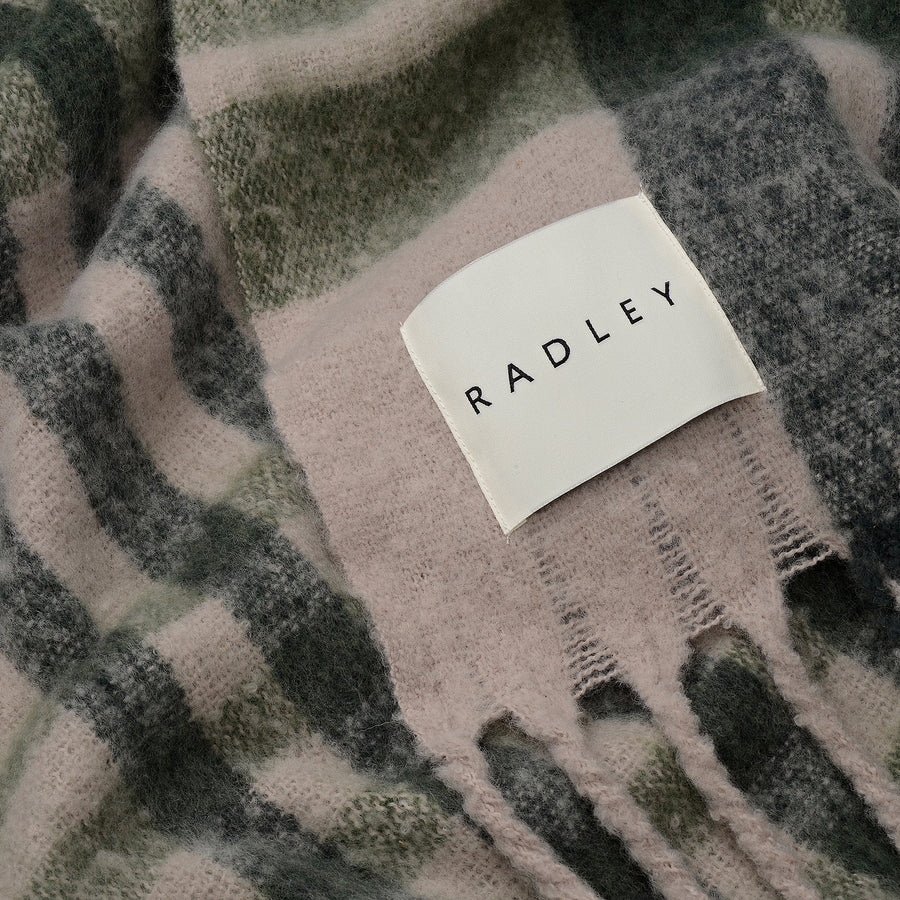 Radley Check Fabric Blanket in Porcini - 112494