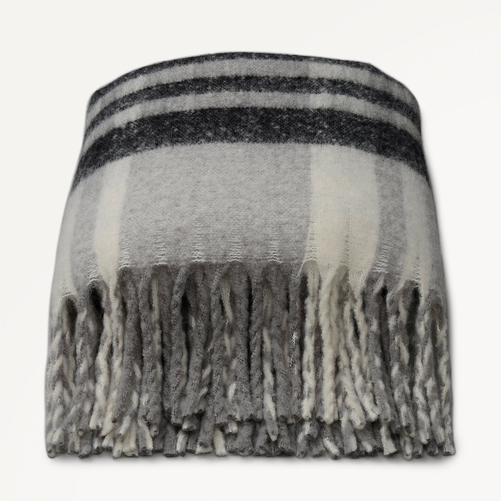 Radley Check Fabric Blanket in Ash - 112495