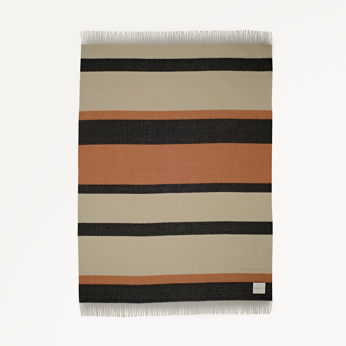 Stripe Fabric Blanket Snow
