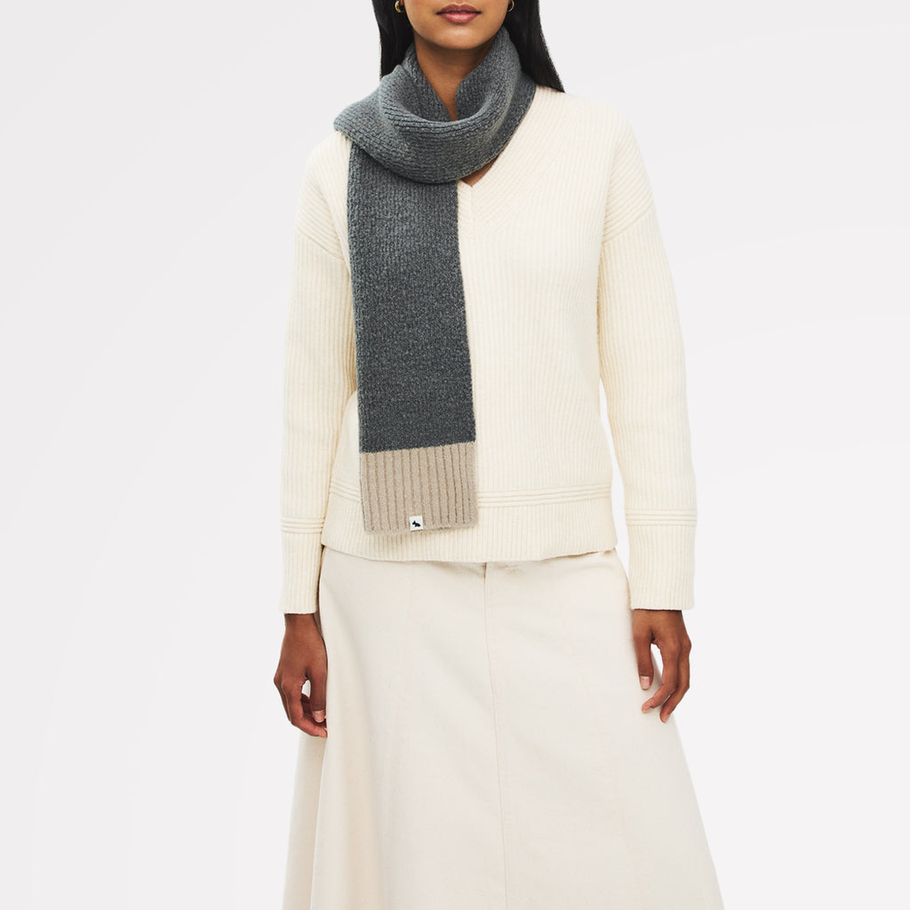 Wool Fabric Scarf in Pine Needle - 112500