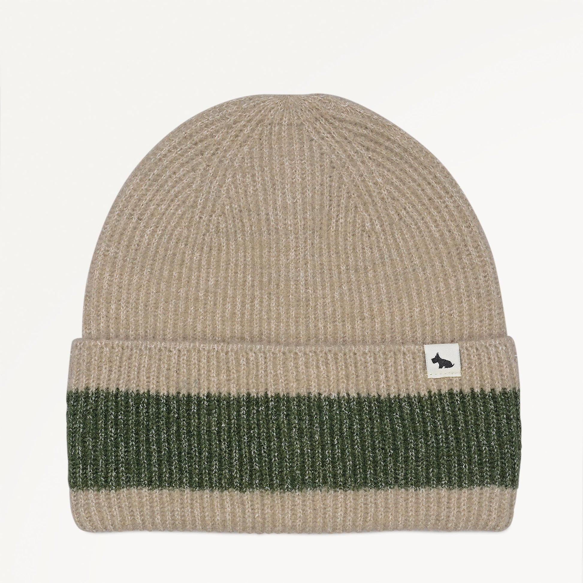 Knitters Lane Fabric Knitted Hat in Oatmeal Marl - 112505