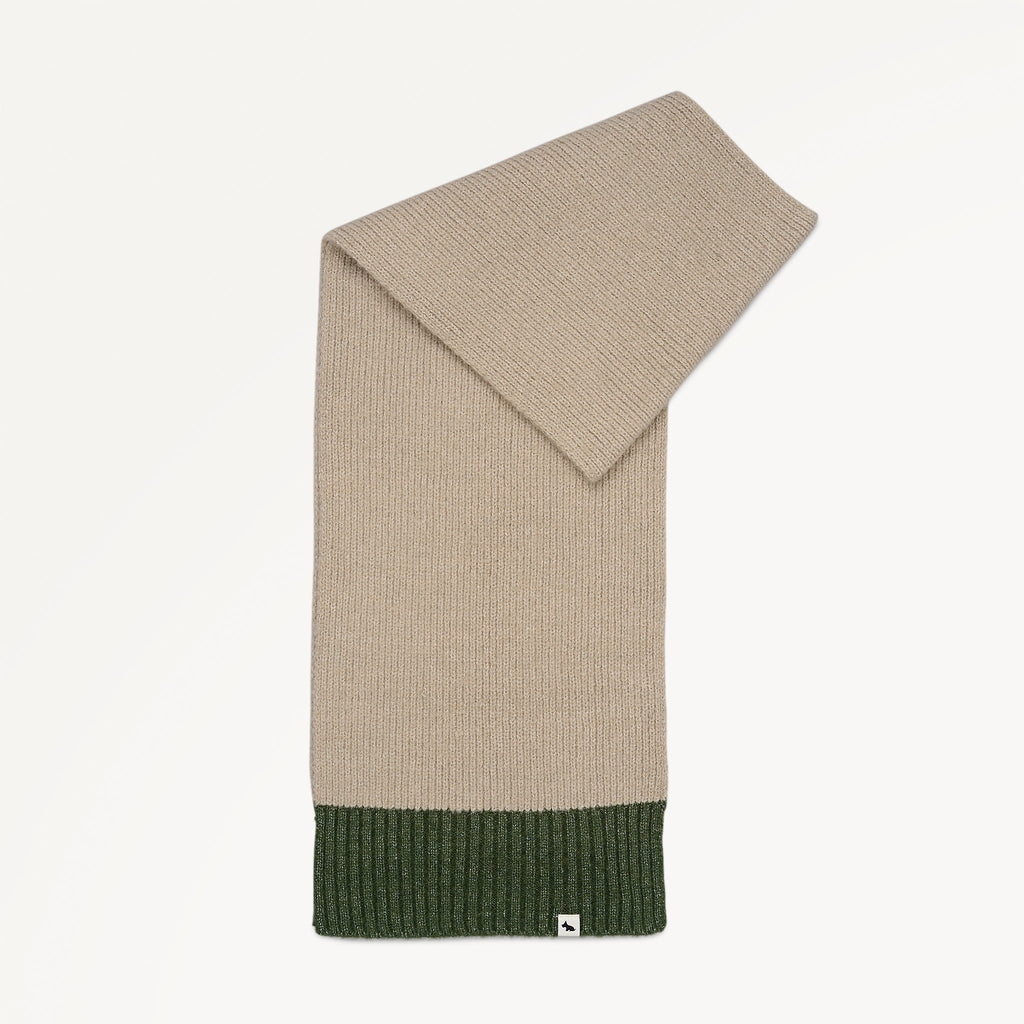 Knitters Lane Fabric Knitted Scarf in Oatmeal Marl - 112507