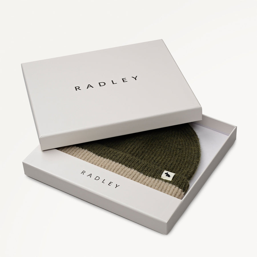 Knitters Lane Fabric Knitted Hat in Pine Needle - 112508