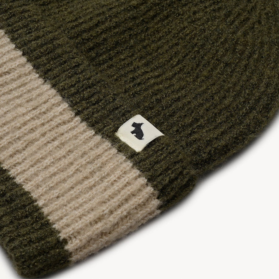 Knitters Lane Fabric Knitted Hat in Pine Needle - 112508