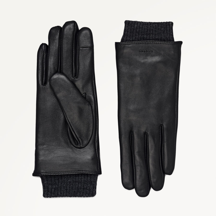 Finlay Street Leather Gloves Black - 112511