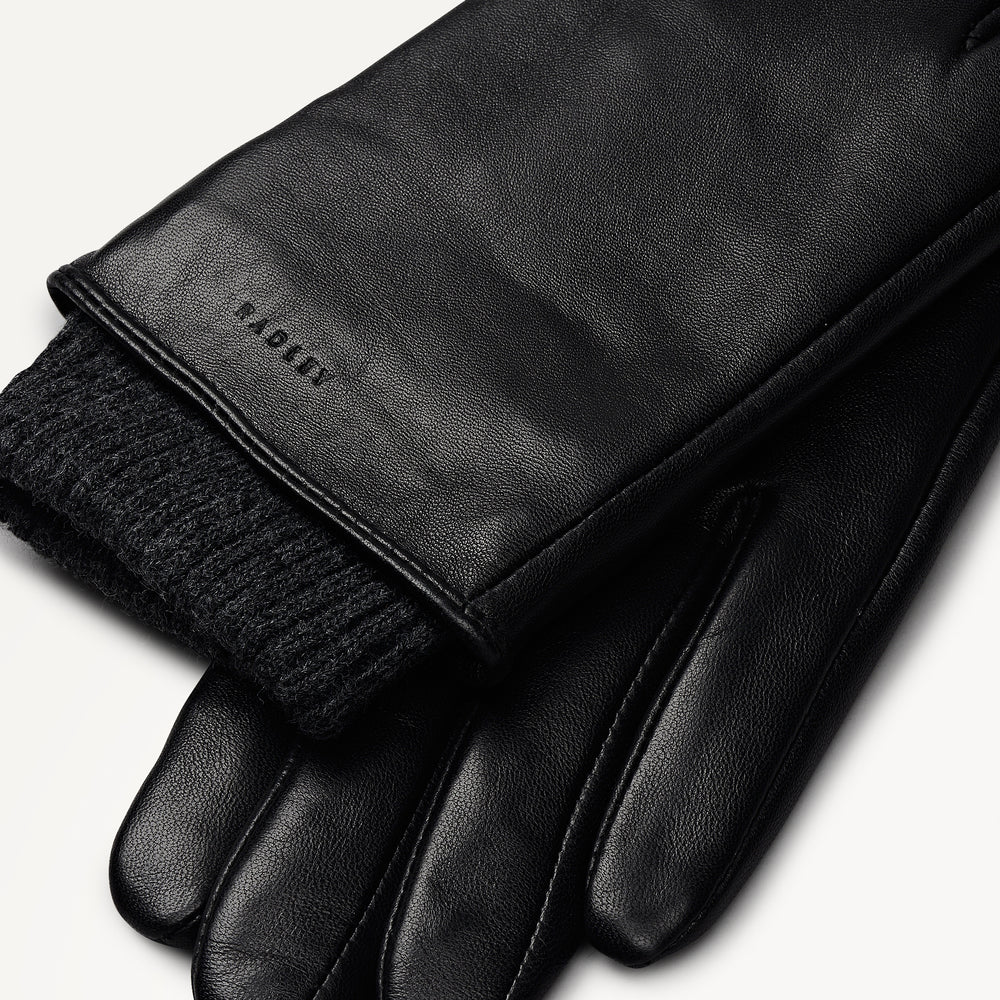 Finlay Street Leather Gloves Black - 112511