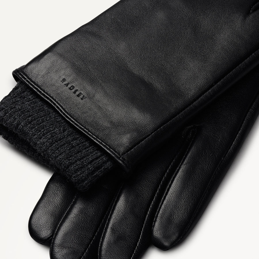 Finlay Street Leather Gloves Black - 112511
