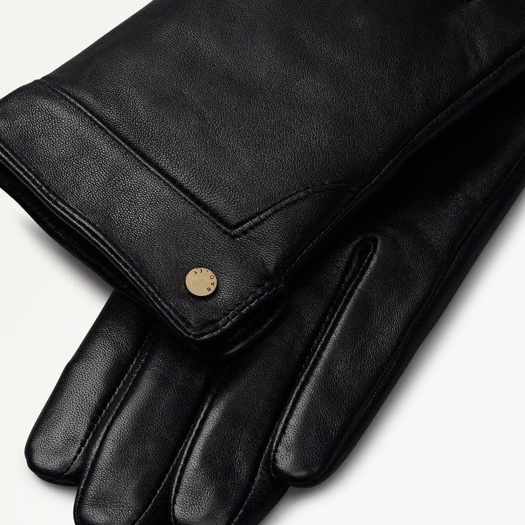 Glovers Lane Leather Gloves Black - 112512