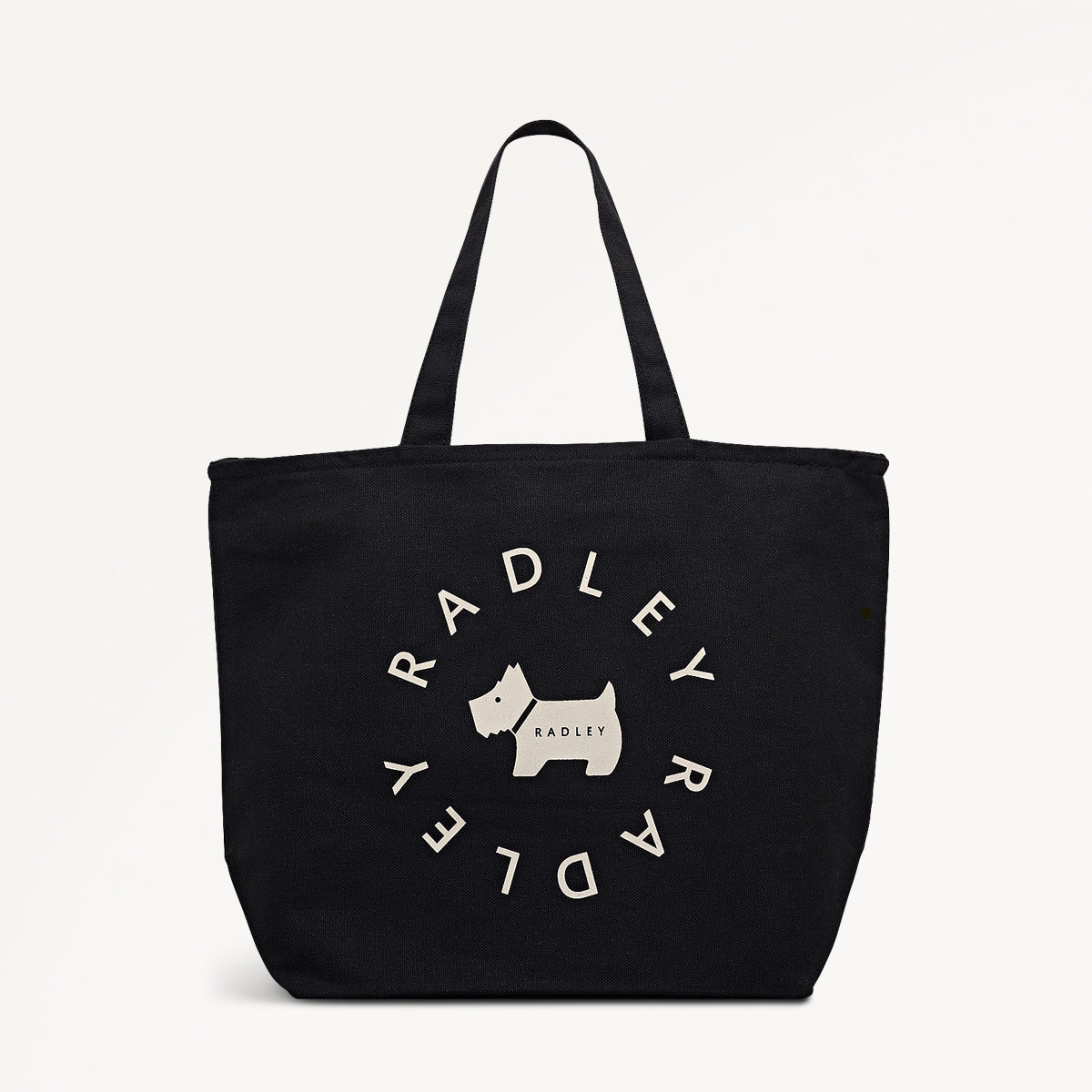 Radley In The Round Fabric Small Ziptop Crook in Black - 112521