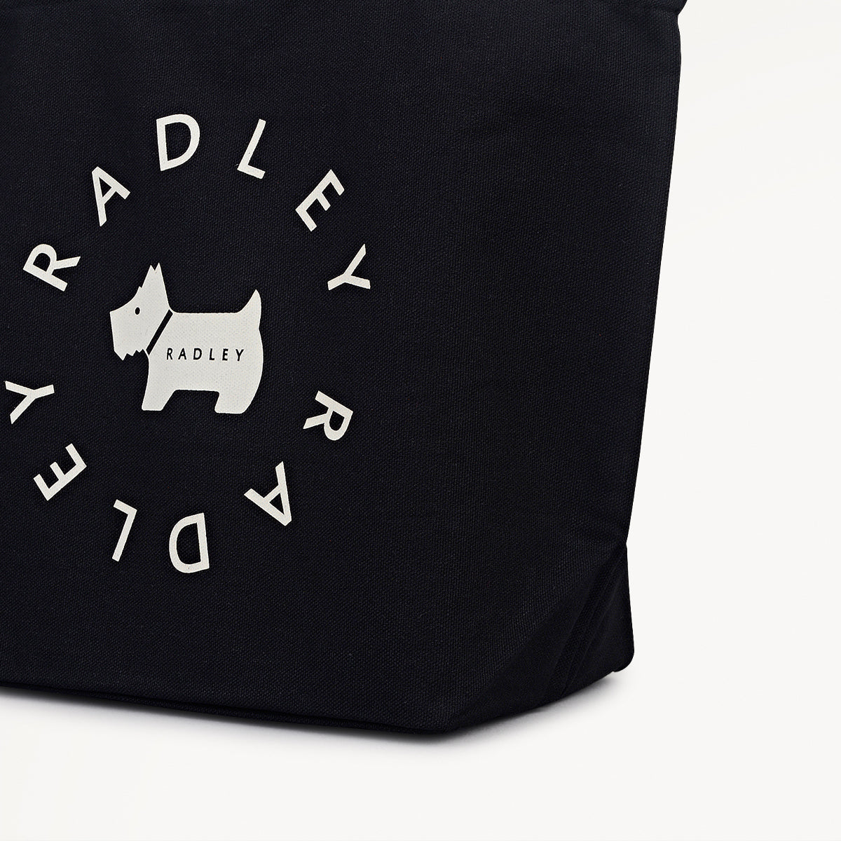 Radley In The Round Fabric Small Ziptop Crook in Black - 112521