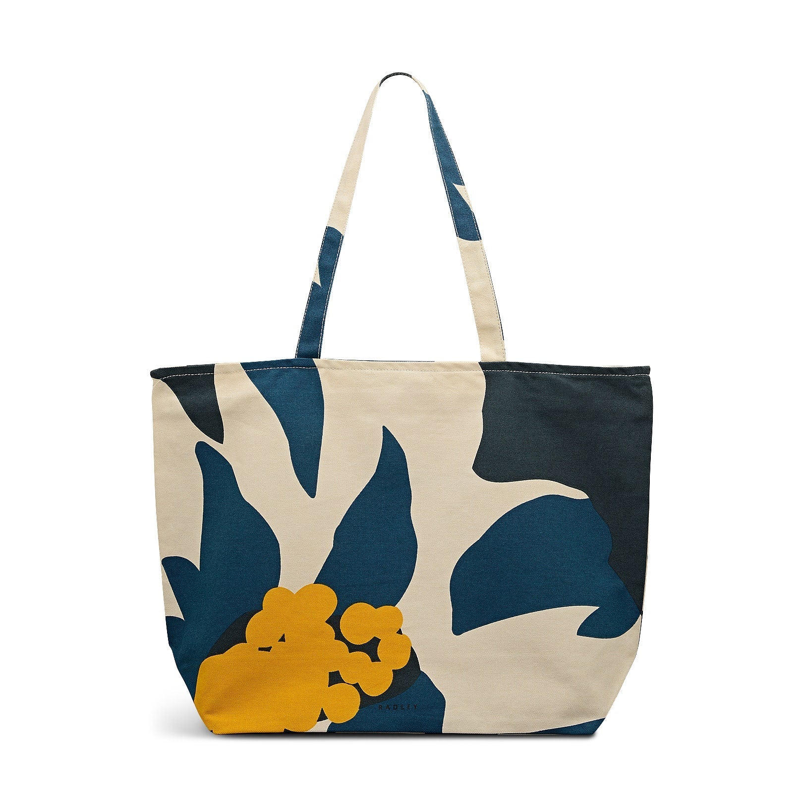 Perfect Poppies Fabric Large Ziptop Tote in Pine Needle - 112522