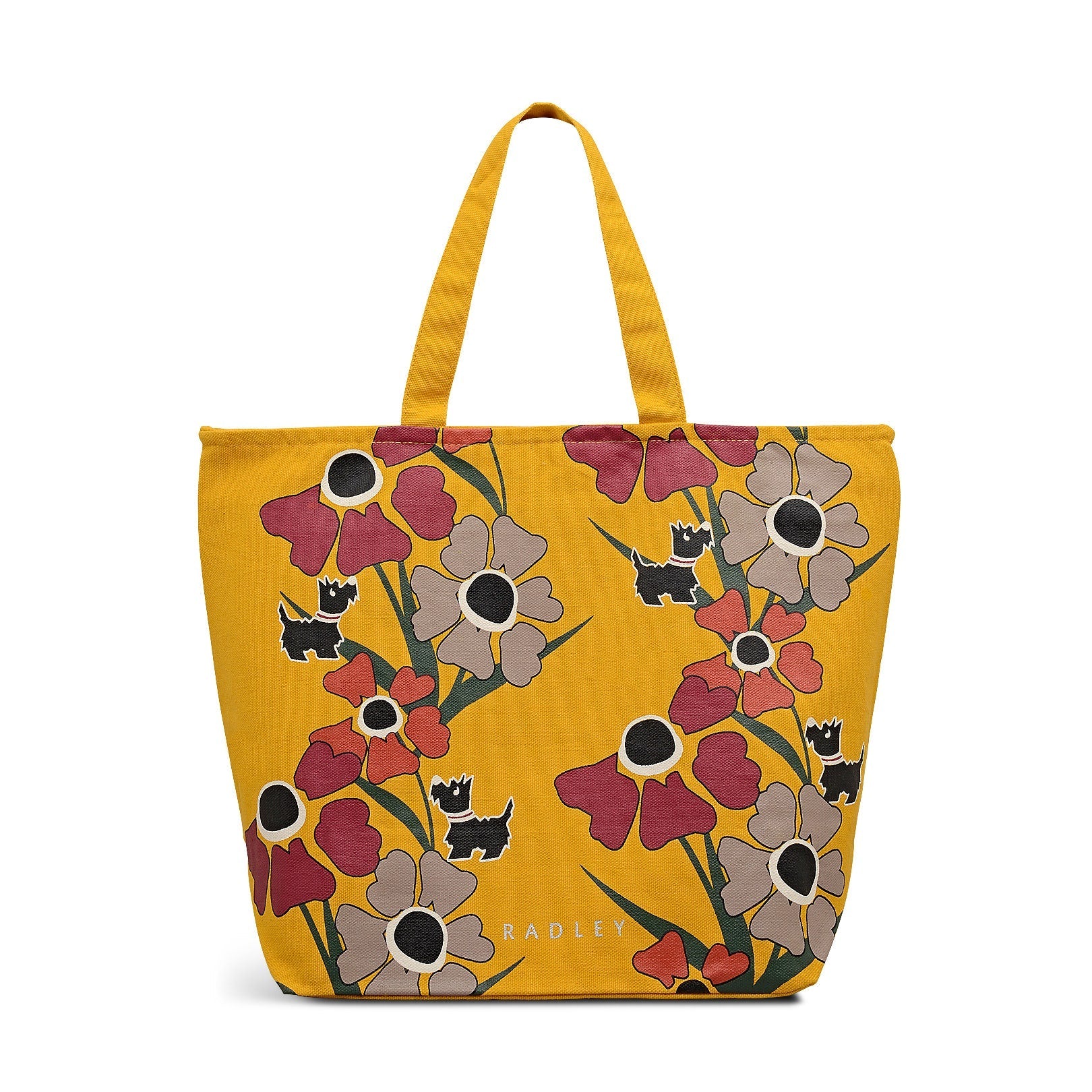 Floribunda Fabric Small Ziptop Crook in Ochre - 112524
