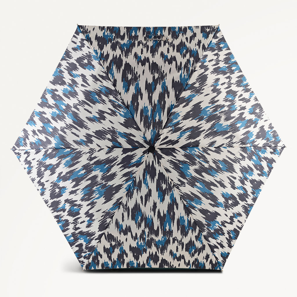 Abstract Animal Fabric Superlite Responsible Umbrella in Chalk - 112525