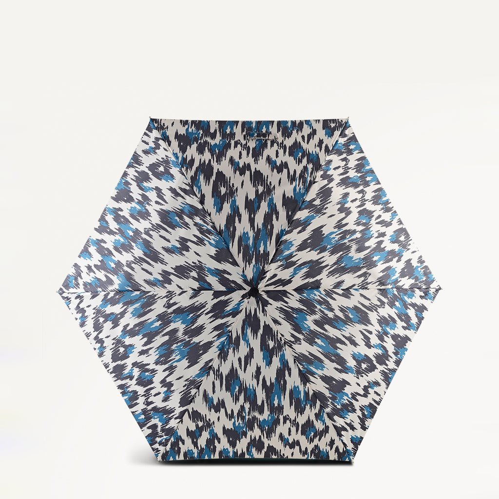 Abstract Animal Fabric Superlite Responsible Umbrella in Chalk - 112525