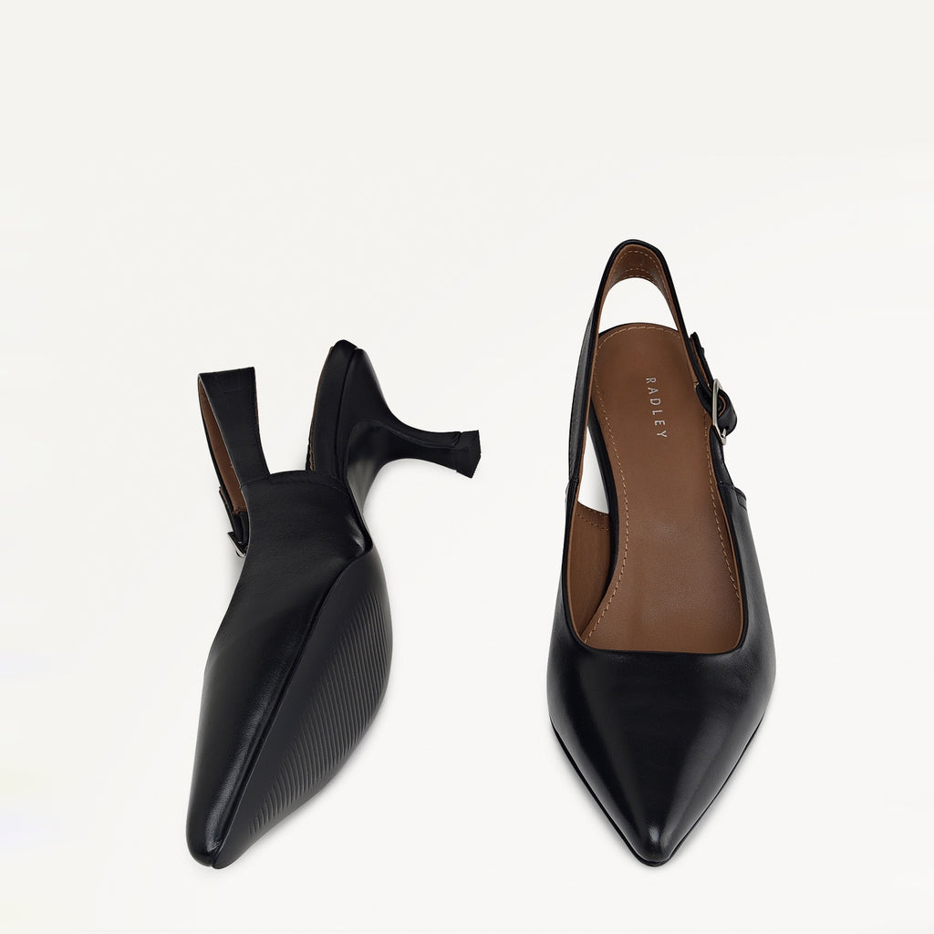 Devonshire Street Point Kitten Slingback Fire Red - 112534