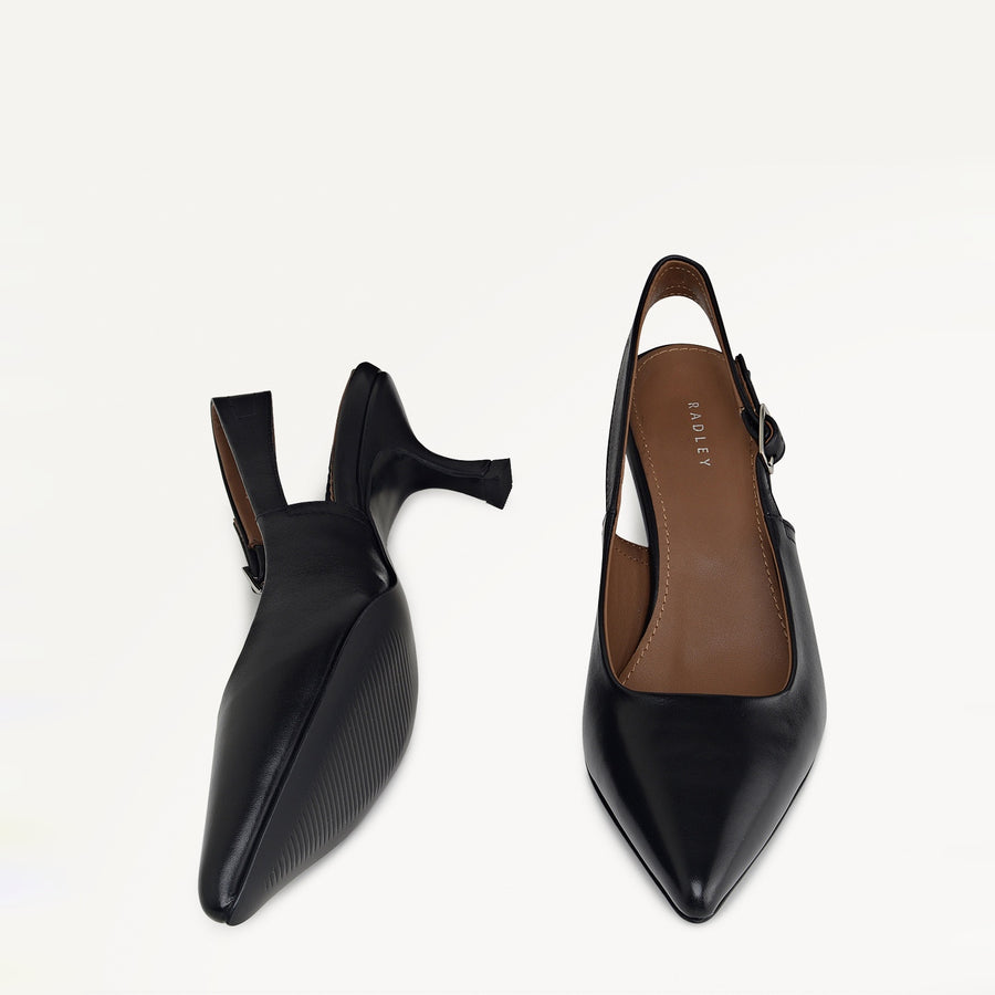 Devonshire Street Point Kitten Slingback Fire Red - 112533