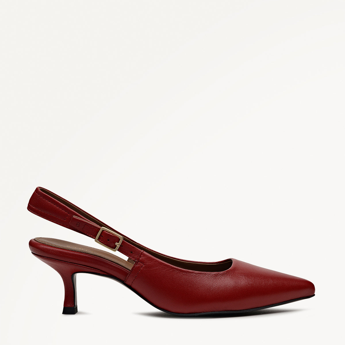 Devonshire Street Point Kitten Slingback Fire Red - 112534