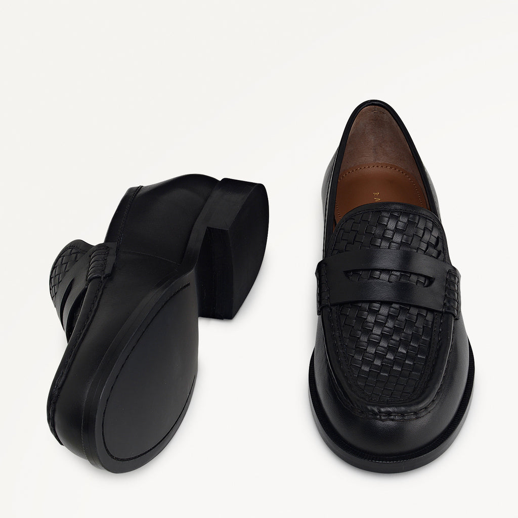 Threadneedle Row Weave Classic Loafer Black - 112535