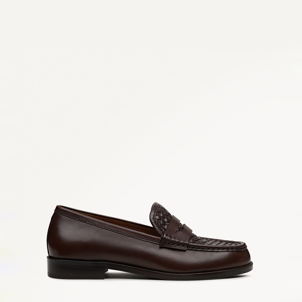 Threadneedle Row Weave Classic Loafer Chocolate - 112536