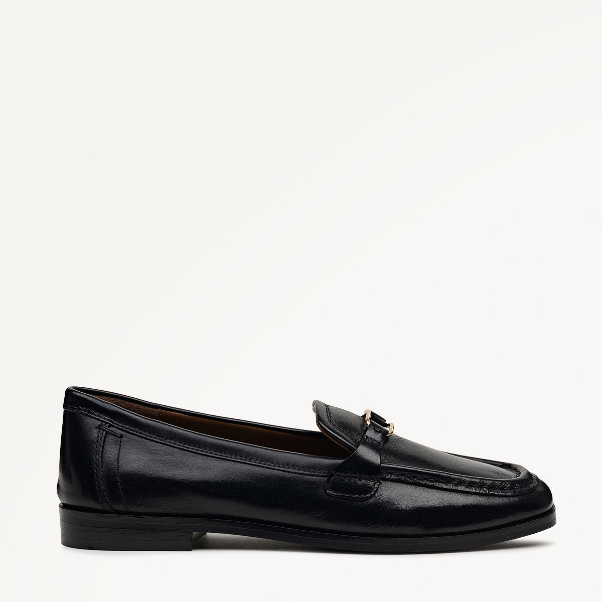 Stockton Row Trim Square Toe Loafer Black - 112537