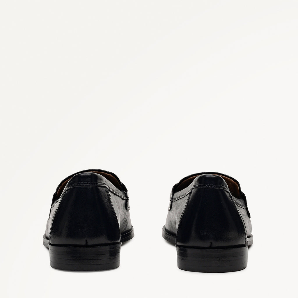 Stockton Row Trim Square Toe Loafer Black - 112537