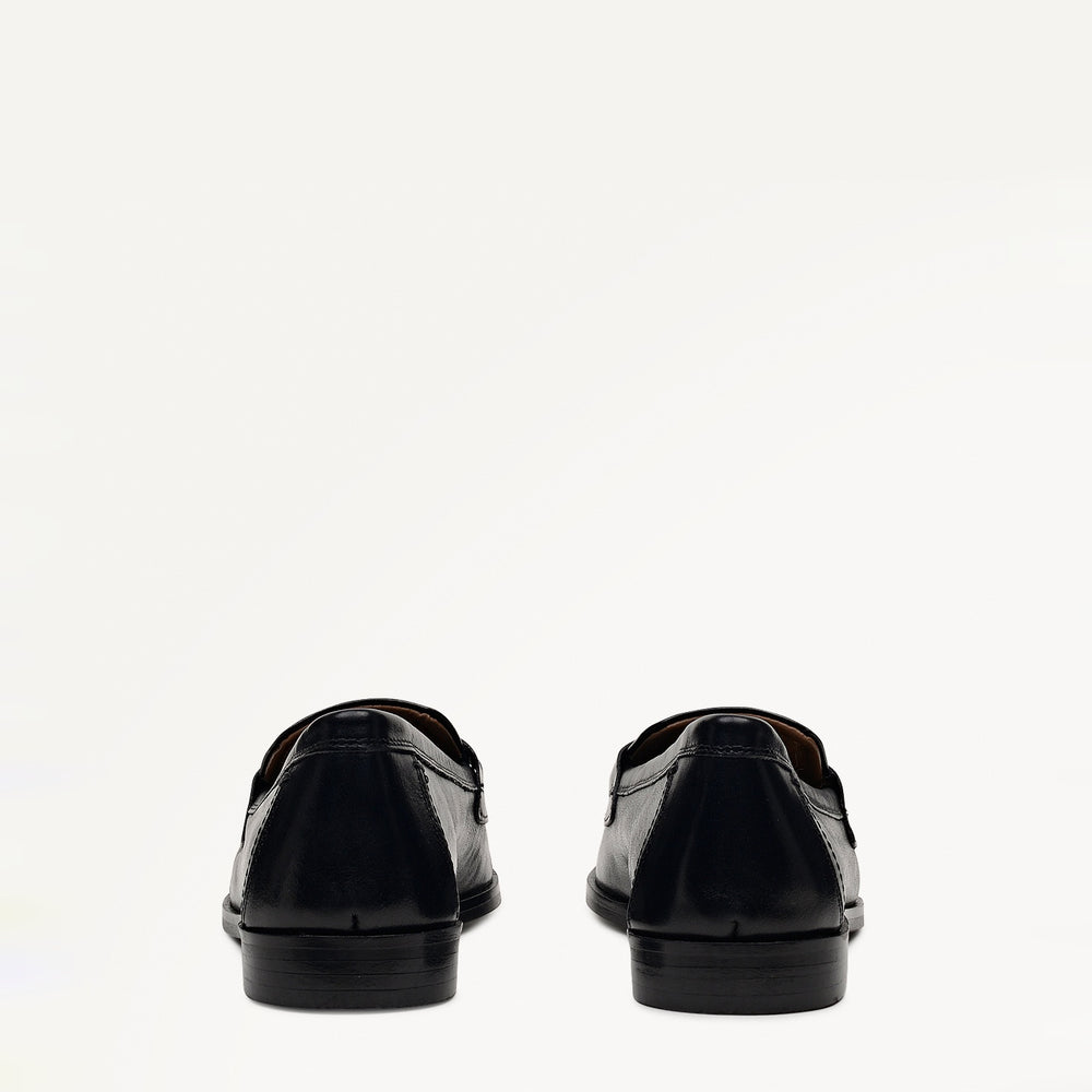 Stockton Row Trim Square Toe Loafer Black - 112537