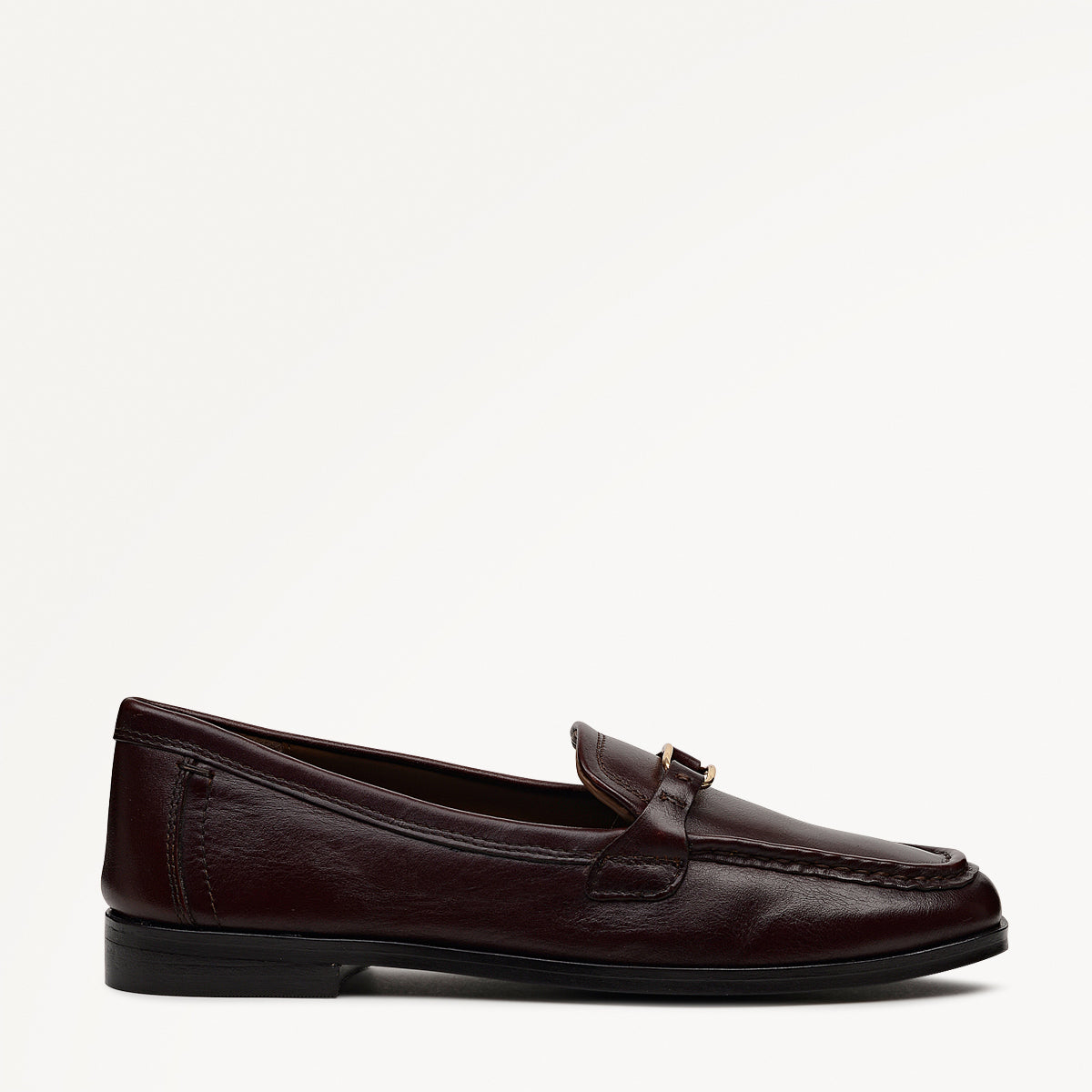 Stockton Row Trim Square Toe Loafer Bordeaux - 112538