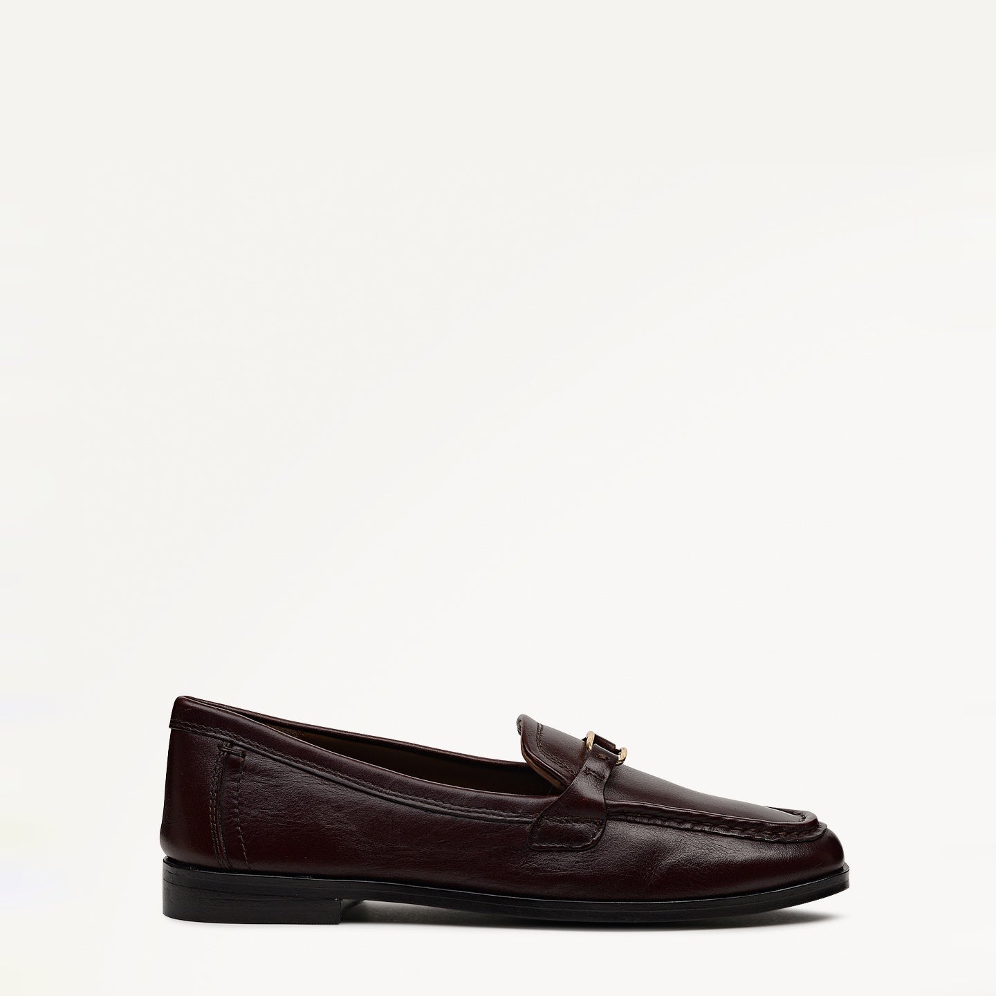 Stockton Row Trim Square Toe Loafer Bordeaux - 112538
