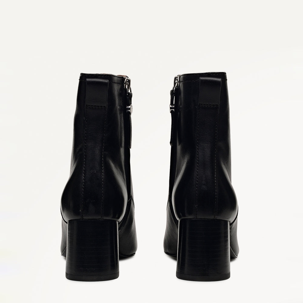 Victoria Gardens Heeled Lace Up Boot Black - 112543