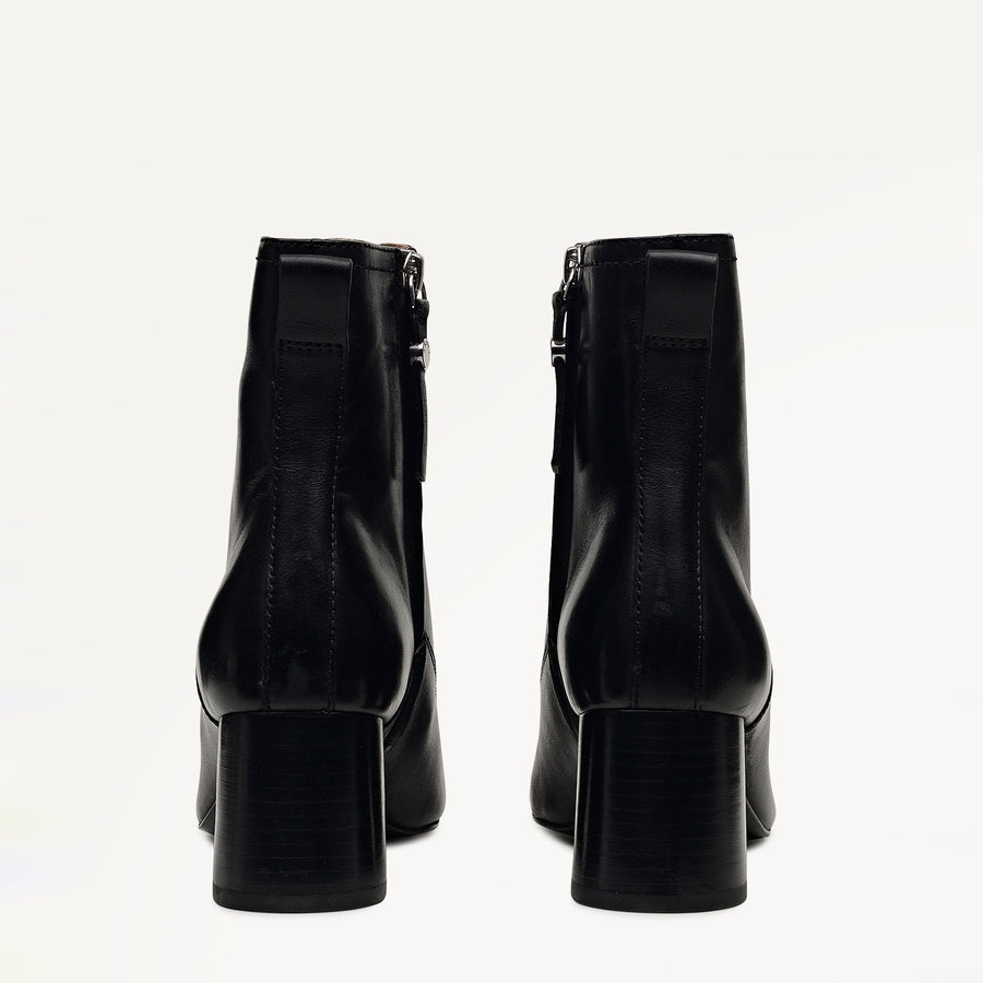 Victoria Gardens Heeled Lace Up Boot Black - 112543