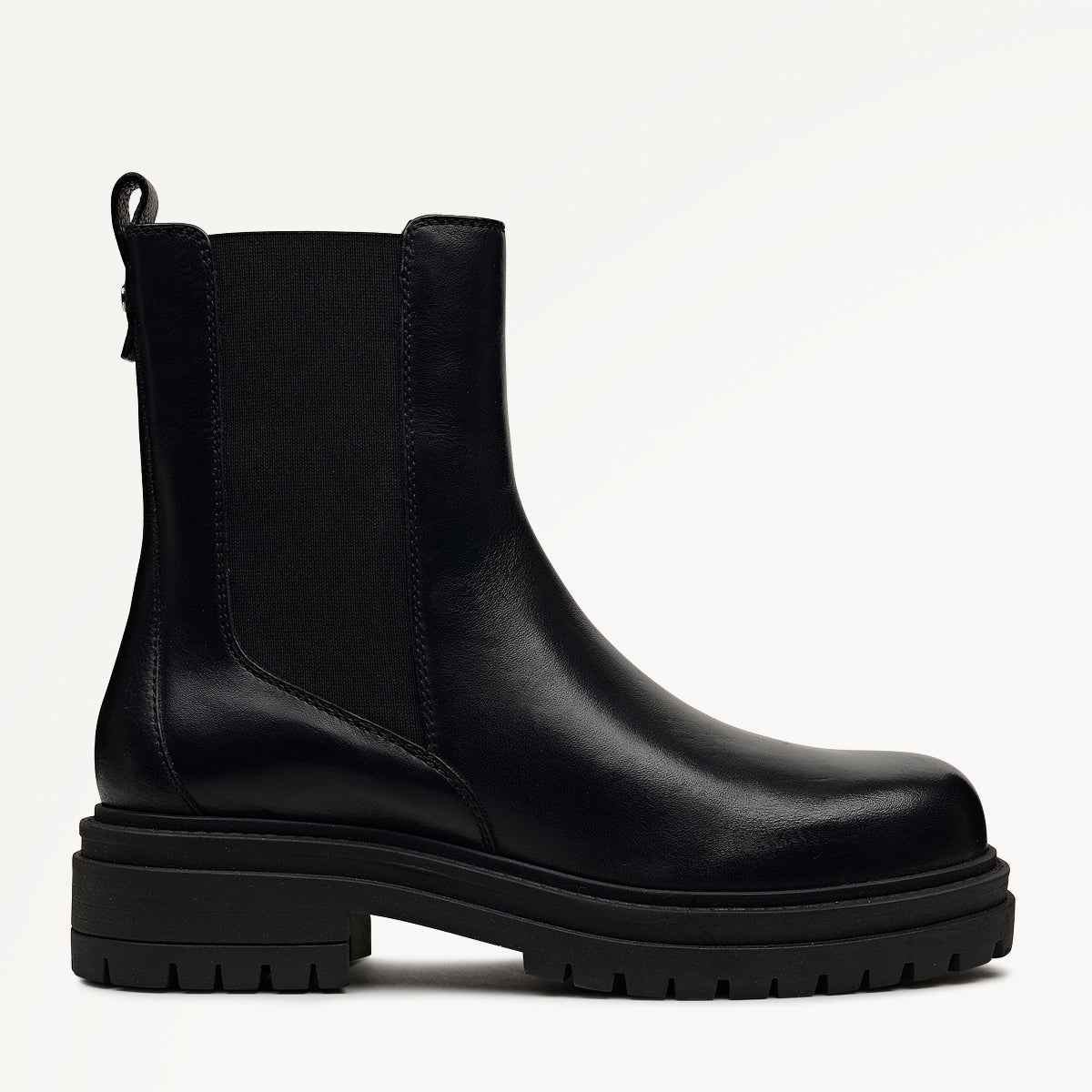 Durham Crescent Chunky Square Toe Chelsea Boot Black - 112547