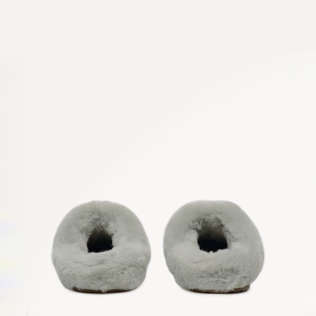 Cloud Street Luxe Shearling Fluff Mule Mint - 112558