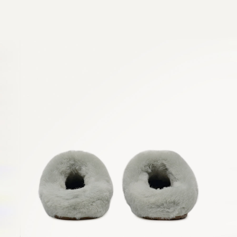 Cloud Street Luxe Shearling Fluff Mule Mint - 112558