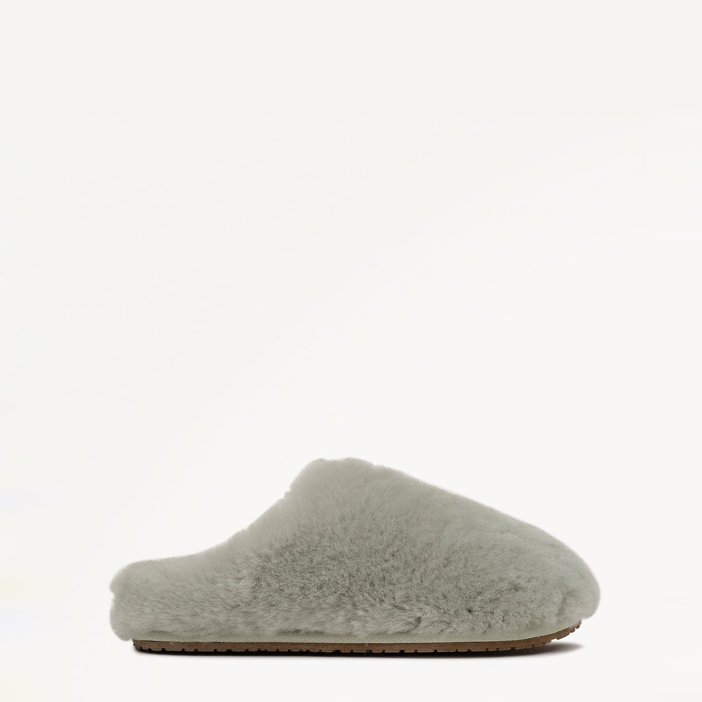 Cloud Street Luxe Shearling Fluff Mule Mint - 112558