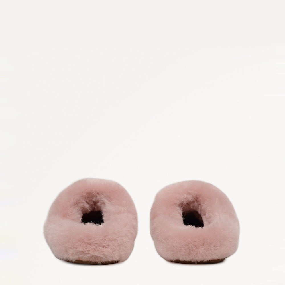Cloud Street Luxe Shearling Fluff Mule Pink - 112559