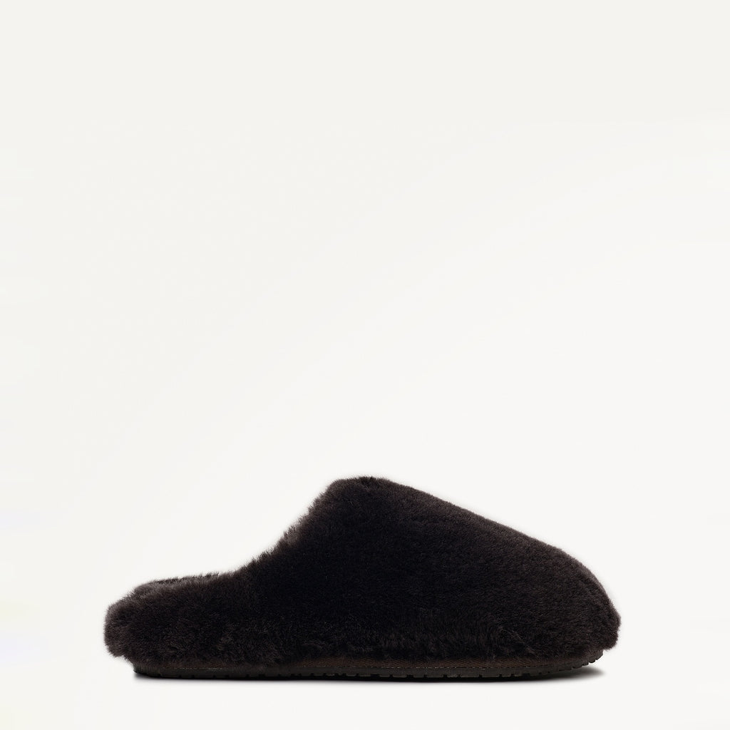 Cloud Street Luxe Shearling Fluff Mule Chocolate - 112560
